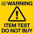 Test version (do not purchase)